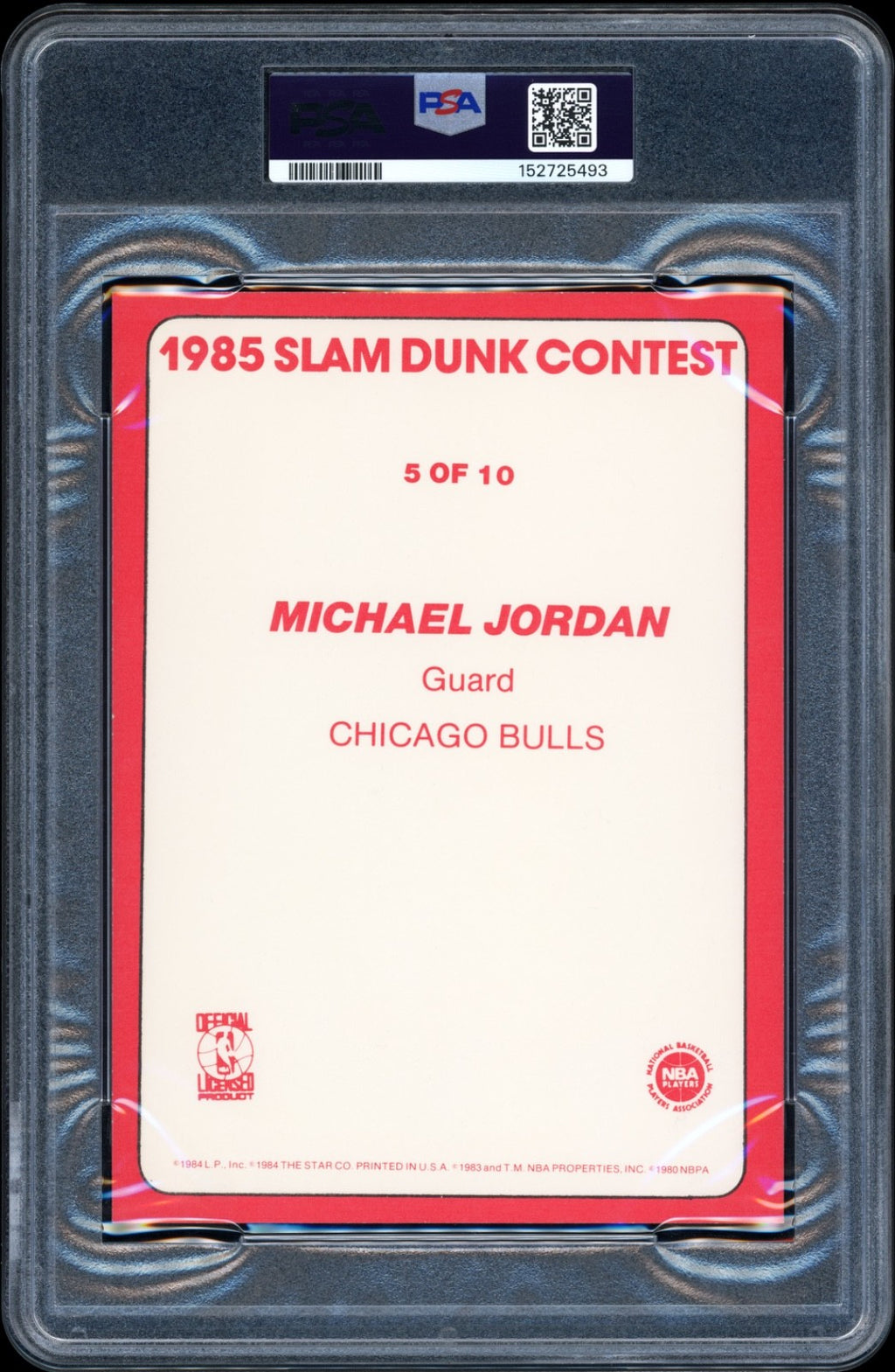 Michael Jordan 1984-85 Rookie Star Slam Dunk Supers PSA 7 *Extremely High-End*