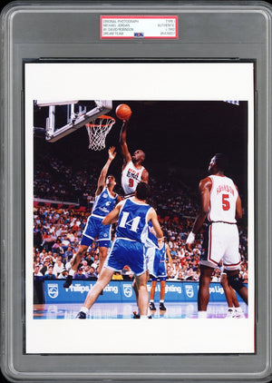 Michael Jordan 1992 Dream Team Type 1 Original Photo PSA/DNA *Incredible Image*