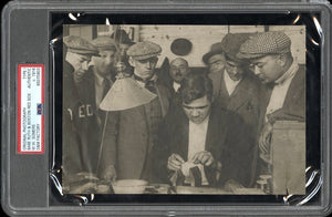 Babe Ruth 1916 Red Sox Type 1 Original Photo PSA/DNA  *Stitching a Baseball*