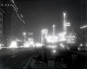 NYC Times Square 1914 Original Glass Plate Photo Negative *Crystal Clear*