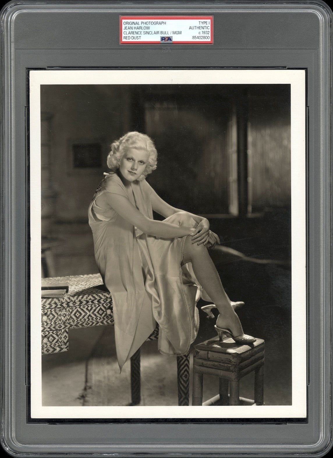 Jean Harlow 1932 Red Dust Type 1 Photo PSA/DNA By Clarence Sinclair Bull
