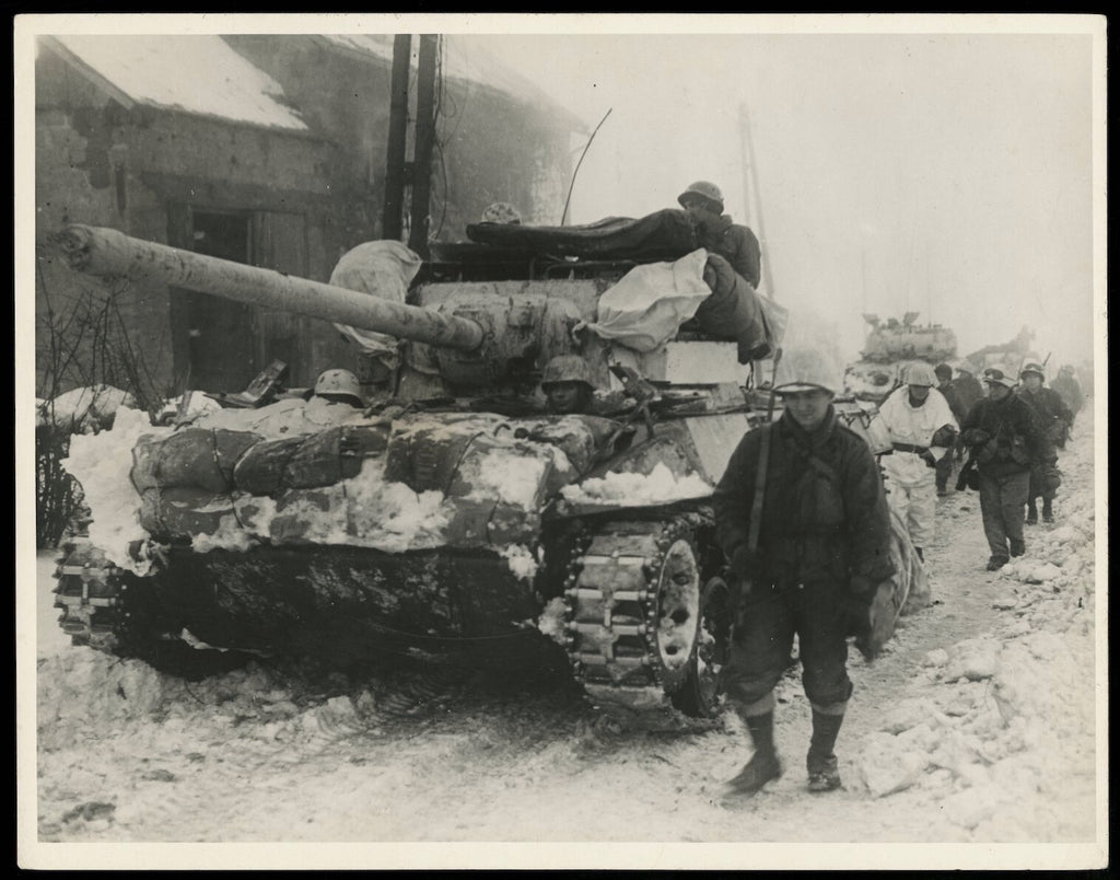 1945 WWII Belgium M36 Jackson Tank Destroyer *90MM Gun* Type 1 Original Photo