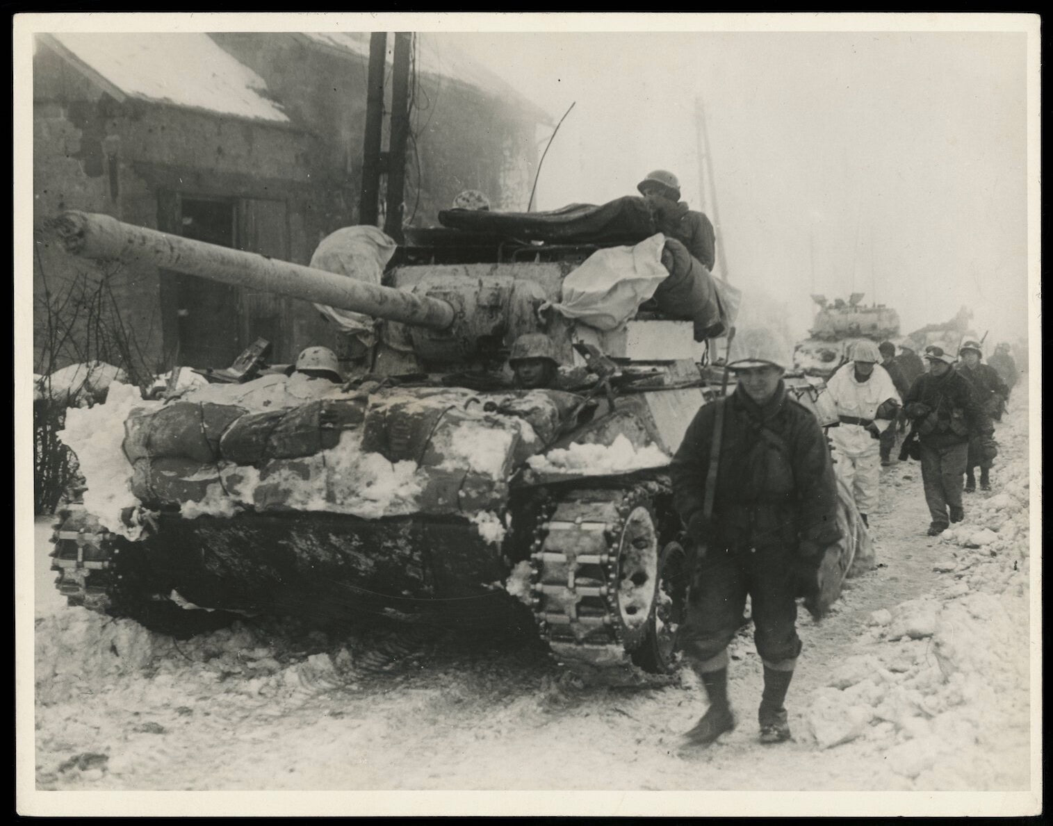 1945 WWII Belgium M36 Jackson Tank Destroyer *90MM Gun* Type 1 Original Photo