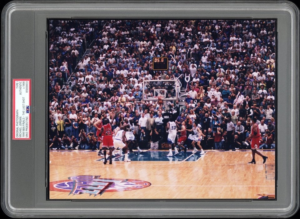 Michael Jordan 1998 "The Last Shot" NBA Finals Type 1 Original Photo PSA/DNA