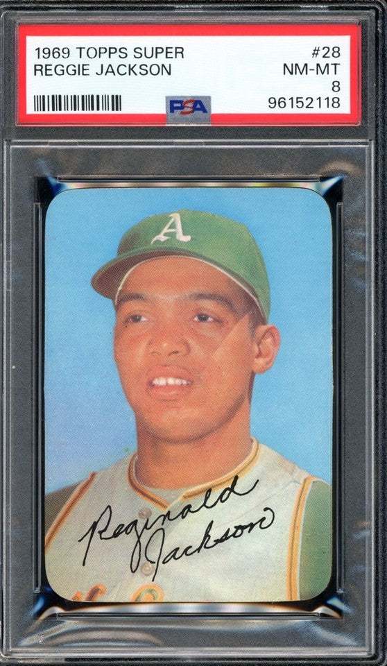 Reggie Jackson 1969 Topps Super Card #28 PSA 8 *HIGH-END*