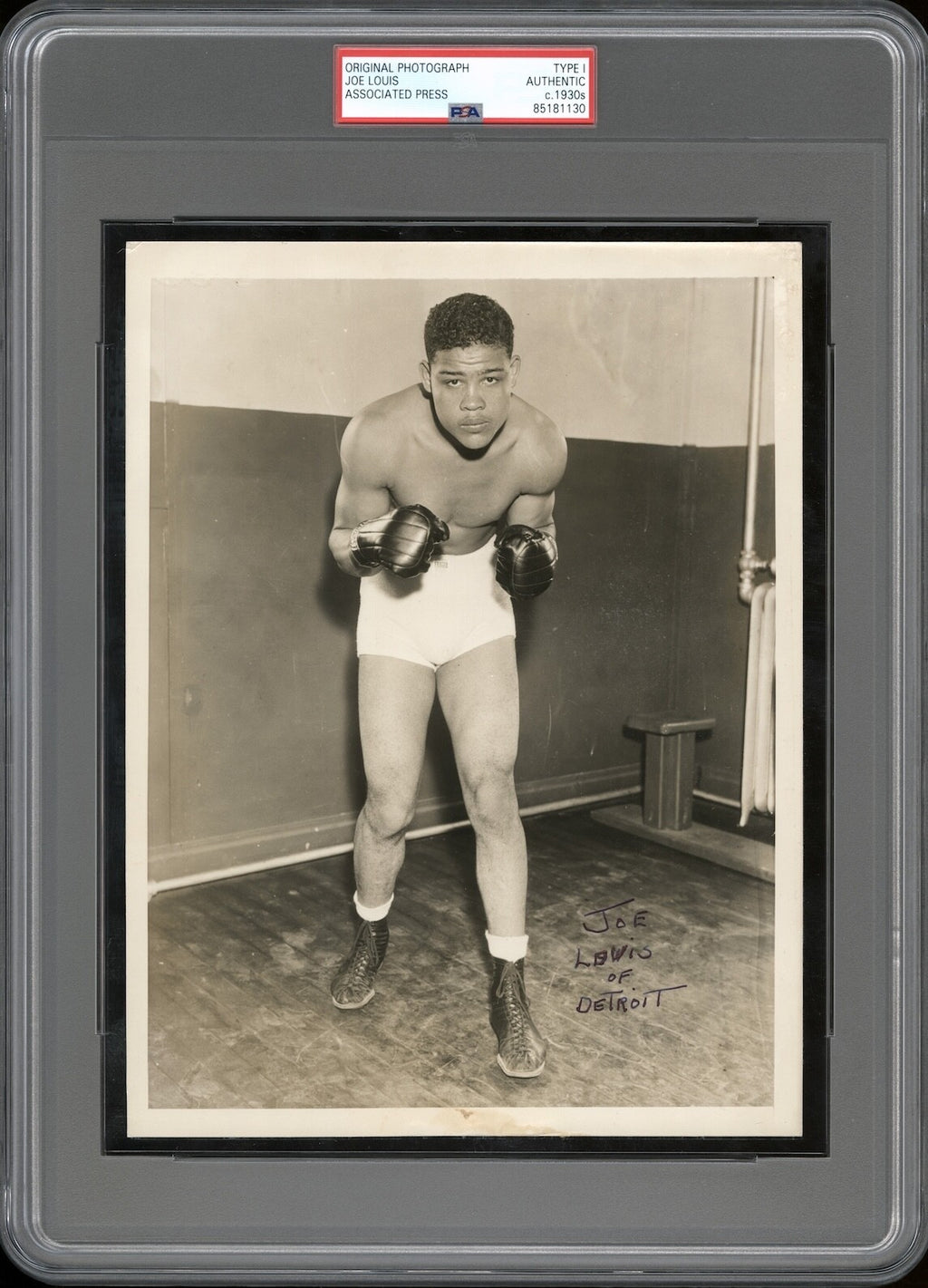 Joe Louis 1934 Bronx Bomber Boxing Type 1 Original Photo PSA/DNA Crystal Clear!