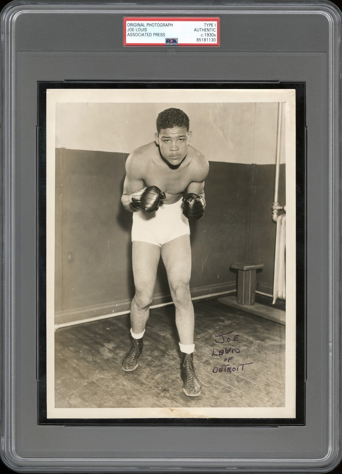Joe Louis 1934 Bronx Bomber Boxing Type 1 Original Photo PSA/DNA Crystal Clear!