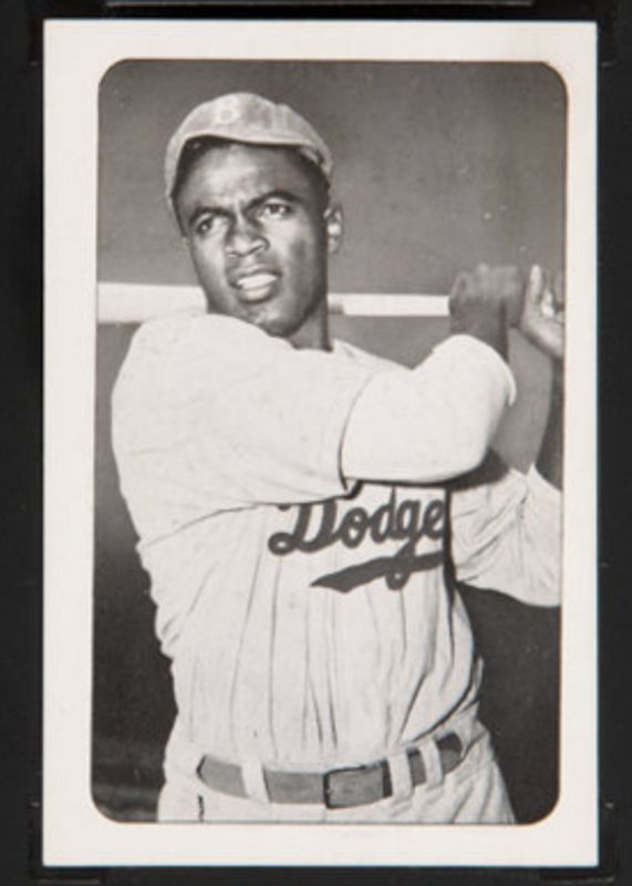 JACKIE ROBINSON 1947 ROOKIE TYPE 1 ORIGINAL PHOTO PSA/DNA BOND BREAD CARD IMAGE