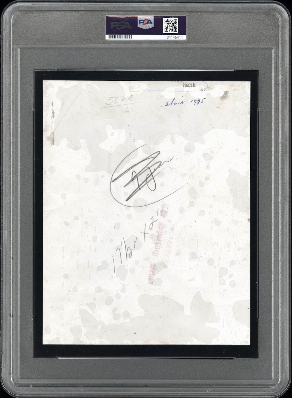 Hank Greenberg 1935 Type 1 Original Photo PSA/DNA *1939 Play Ball Card Image*