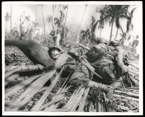 1944 WWII Battle of Leyte Gulf Mortar Fire Type 1 Original Photo Crystal Clear