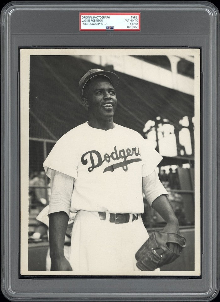 Jackie Robinson 1949 Brooklyn Dodgers Type 1 Original Photo PSA/DNA