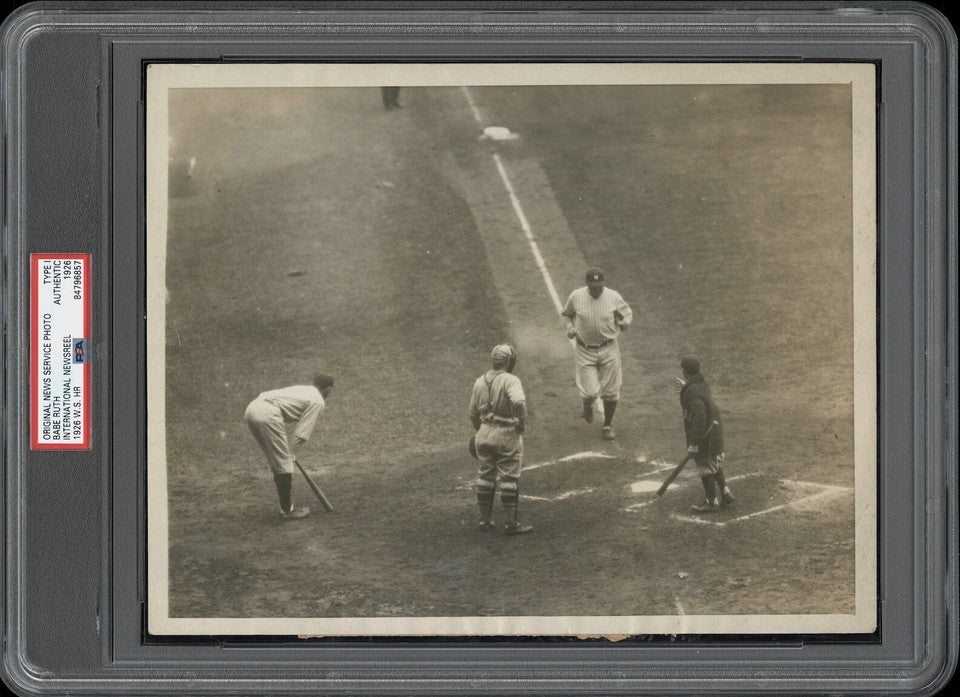 Babe Ruth 1926 Yankees Type 1 Original Photo PSA/DNA *World Series Home Run*