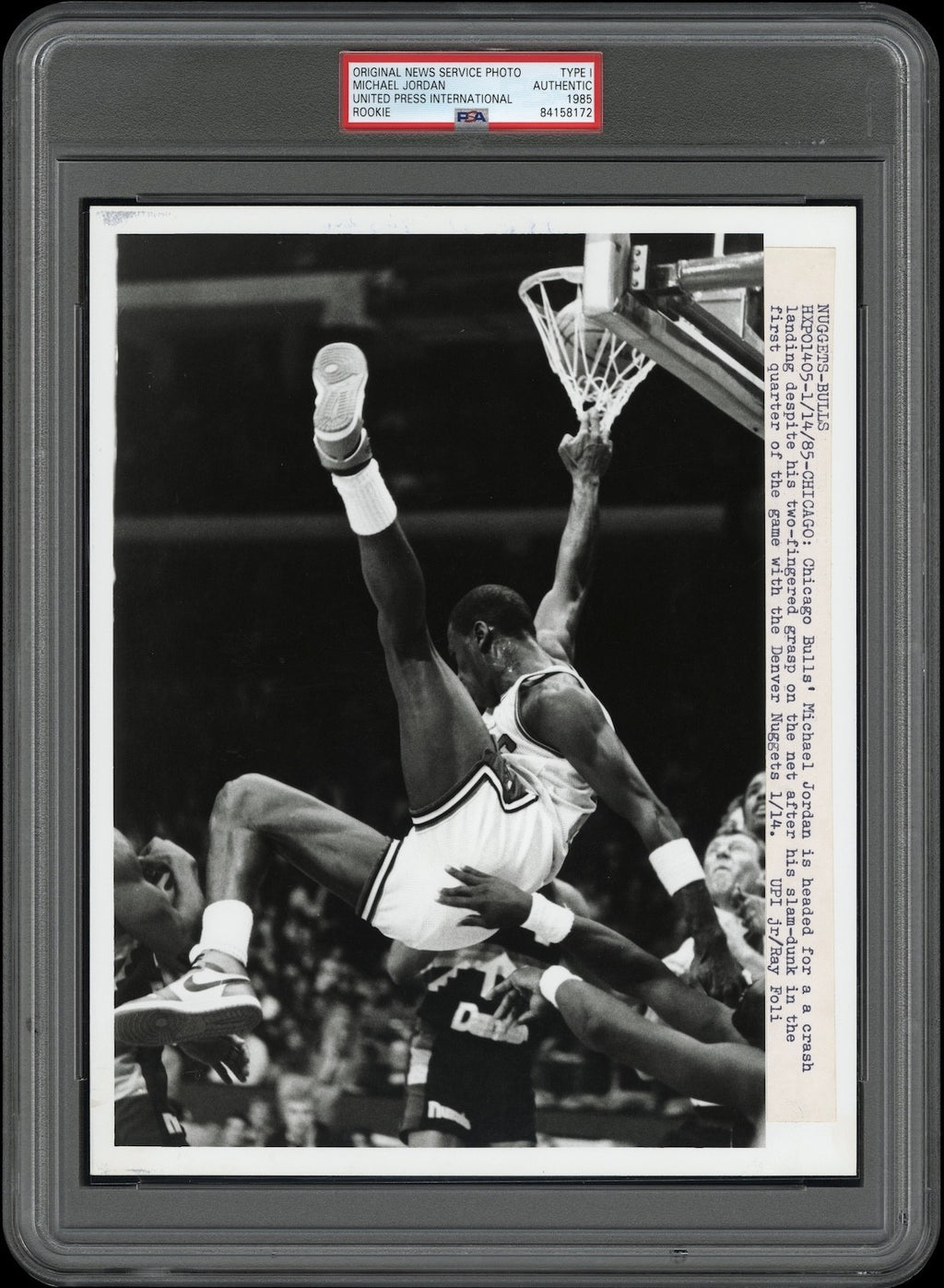 Michael Jordan 1985 Rookie Type 1 Original Photo PSA/DNA RARE *1 of 1 Proof*