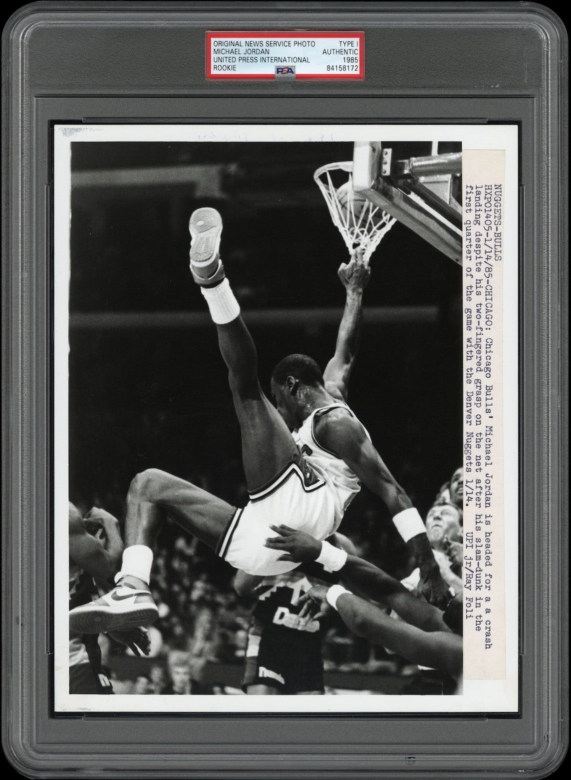 Michael Jordan 1985 Rookie Type 1 Original Photo PSA/DNA RARE *1 of 1 Proof*