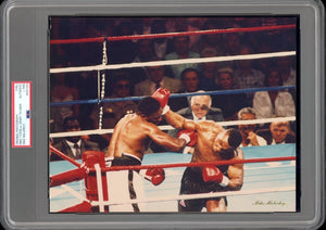 Mike Tyson 1990 Knockout Punch vs Tillman Boxing Type 1 Original Photo PSA/DNA