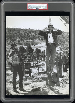 Clint Eastwood & Wallach 1966 The Good, The Bad, & The Ugly Type 1 Photo PSA/DNA