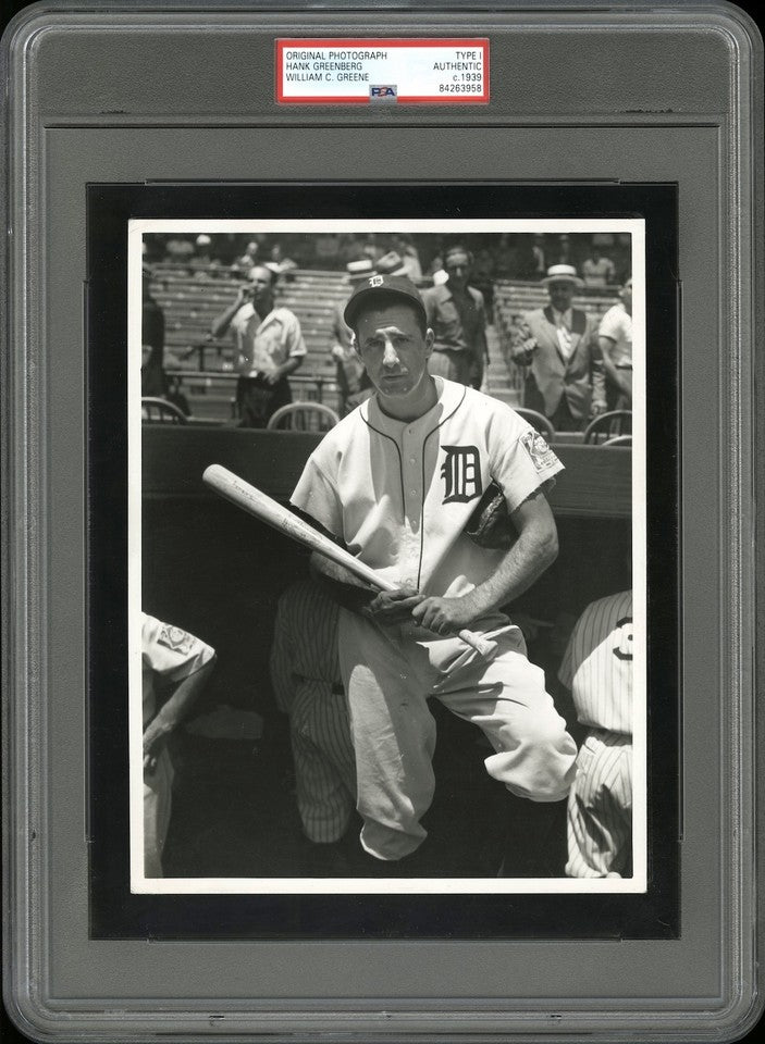 Hank Greenberg 1939 Detroit Tigers Type 1 Original Photo PSA/DNA Crystal Clear!