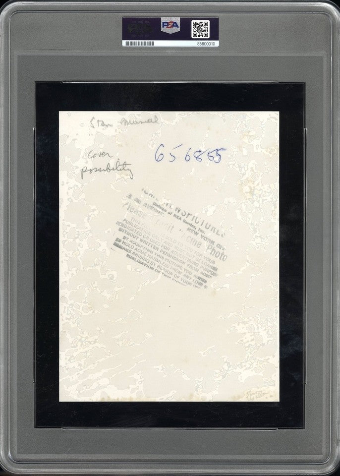 Stan Musial 1943 St. Louis Cardinals Type 1 Original Photo PSA/DNA Crystal Clear