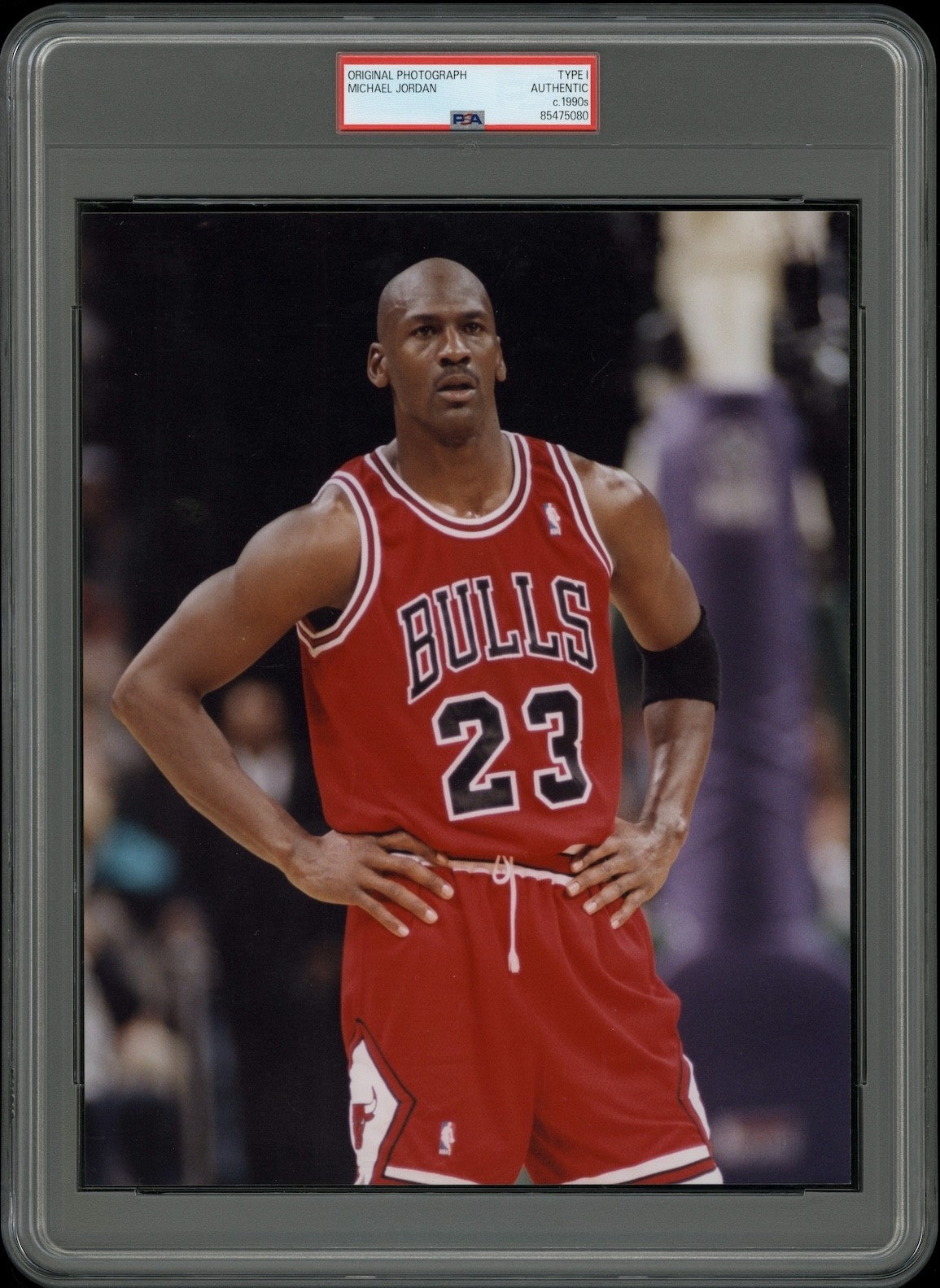 Michael Jordan 1993 Bulls Type 1 Original Color Photo PSA/DNA RARE Silhouetted!