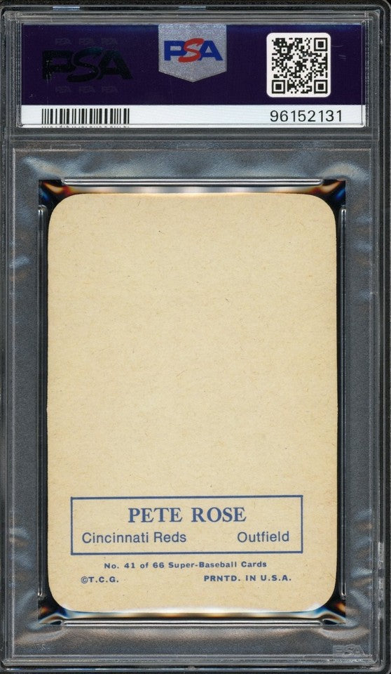 Pete Rose 1969 Topps Super Card #41 PSA 8 *HIGH-END*