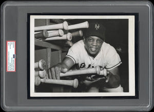 Willie Mays 1954 NY Giants Type 1 Original Photo PSA/DNA W/Bats MVP Season!