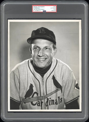 Stan Musial 1951 Type 1 Original Photo PSA/DNA 1954 Red Heart Card Image!