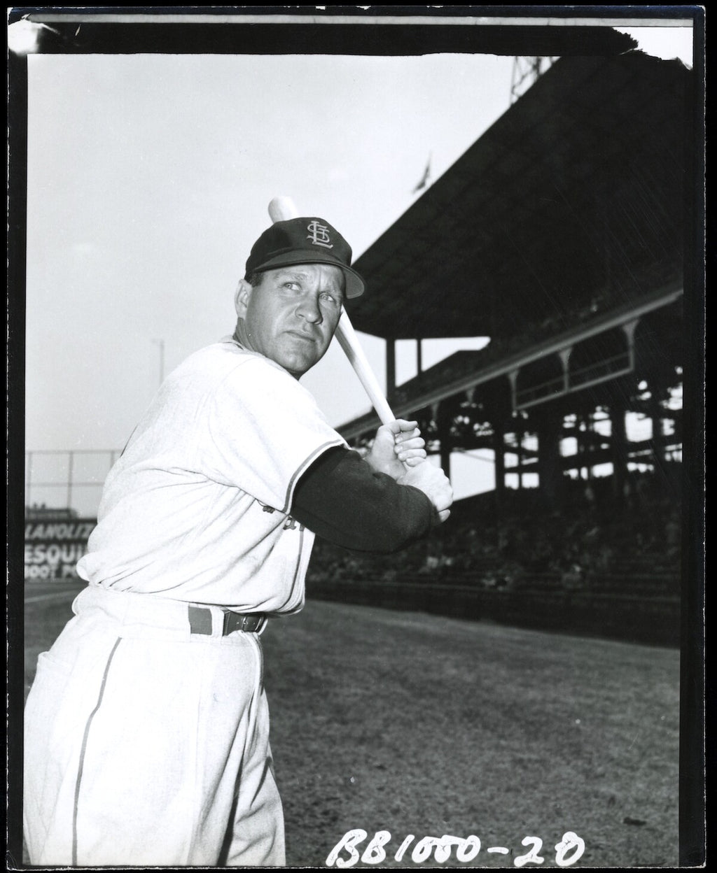 Enos Slaughter 1951 Type 1 Original Photo PSA/DNA *1952 Bowman Card Image*