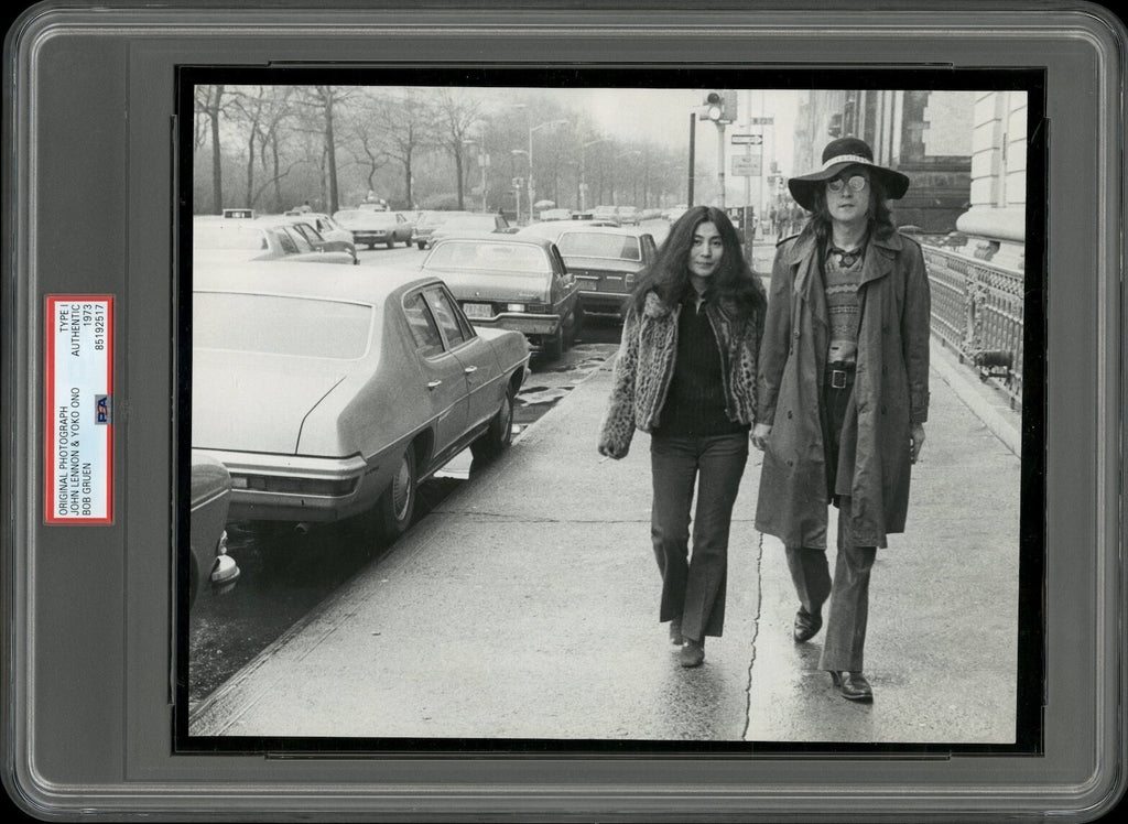 John Lennon & Yoko Ono 1973 Type 1 Original Photo PSA/DNA RARE!