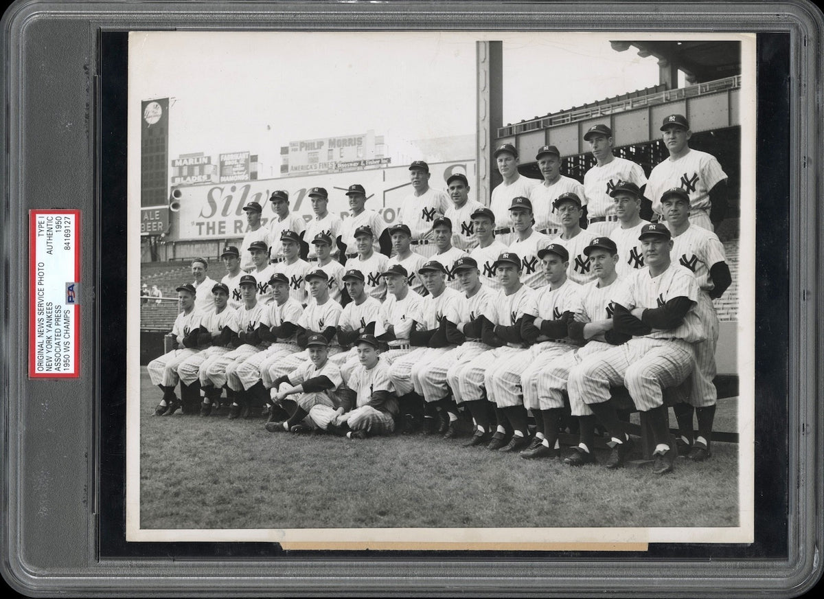 New York Yankees 1950 World Series Champs Type 1 Original Photo PSA/DNA