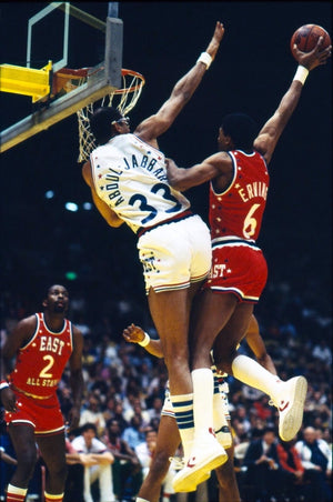 Dr. J vs. Kareem 1983 All-Star Game NBA Photo Original 35mm Color Negative