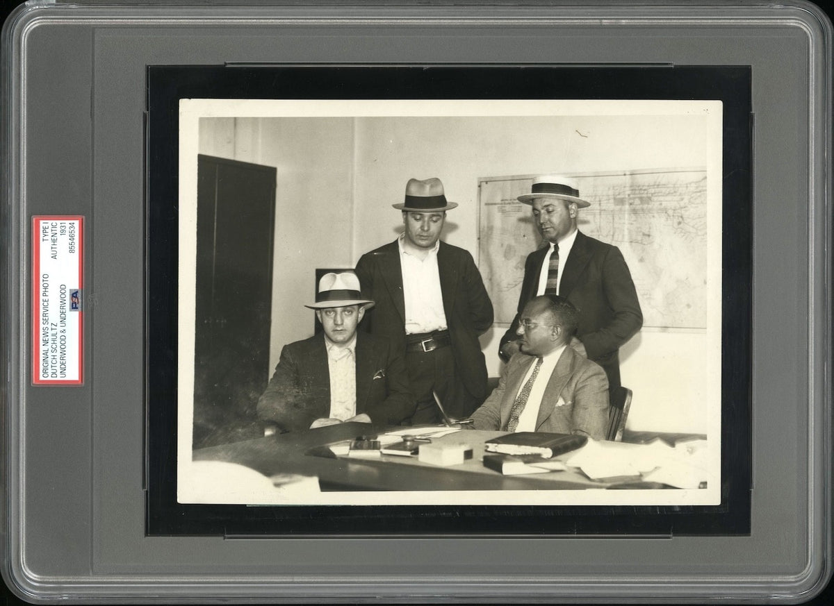 Dutch Schultz 1931 Jewish NYC Mafia Boss TYPE 1 Original Photo PSA/DNA RARE!