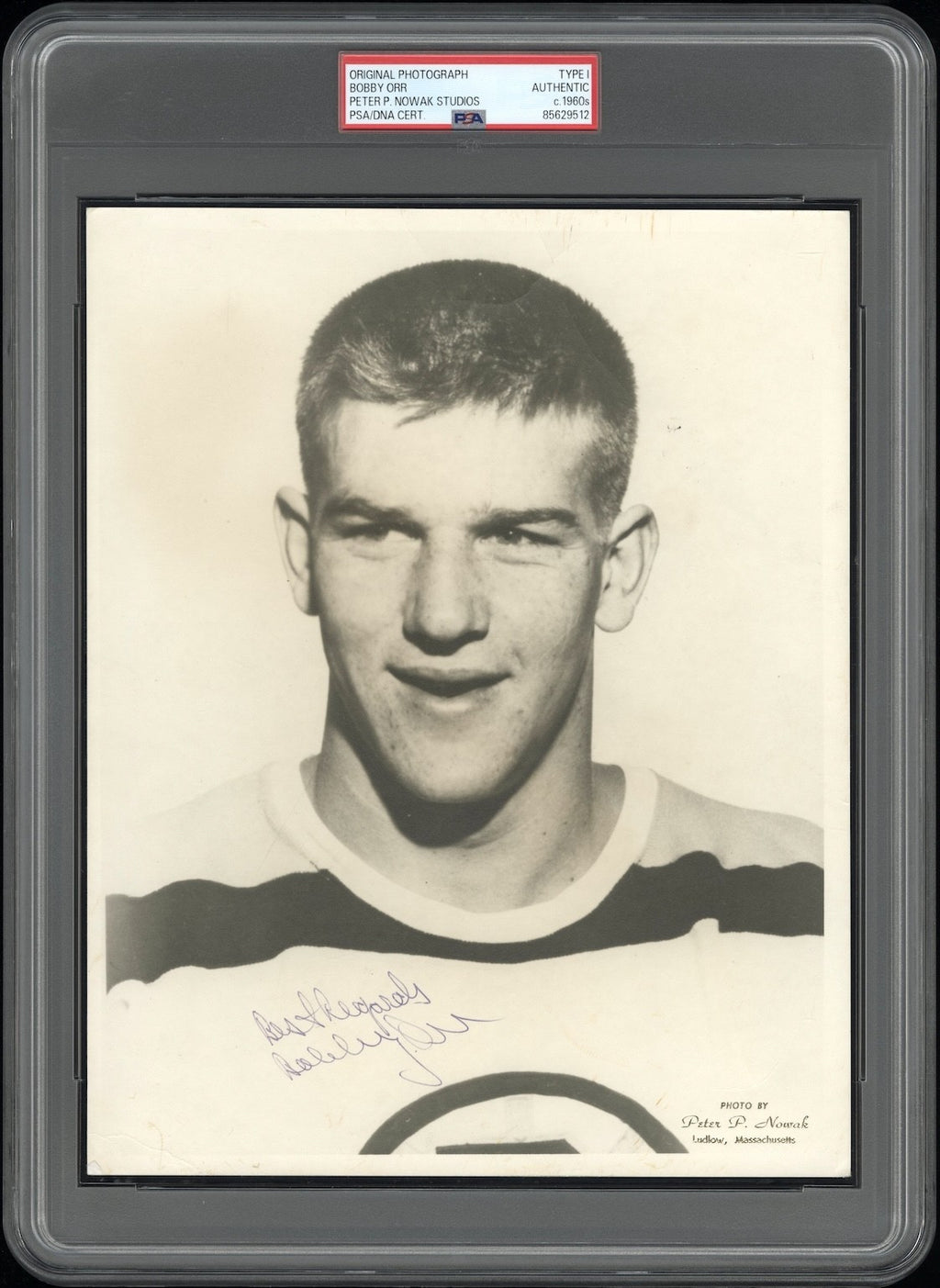 Bobby Orr 1966 Pre-Rookie Type 1 Original Photo PSA/DNA & AUTO Image in Programs