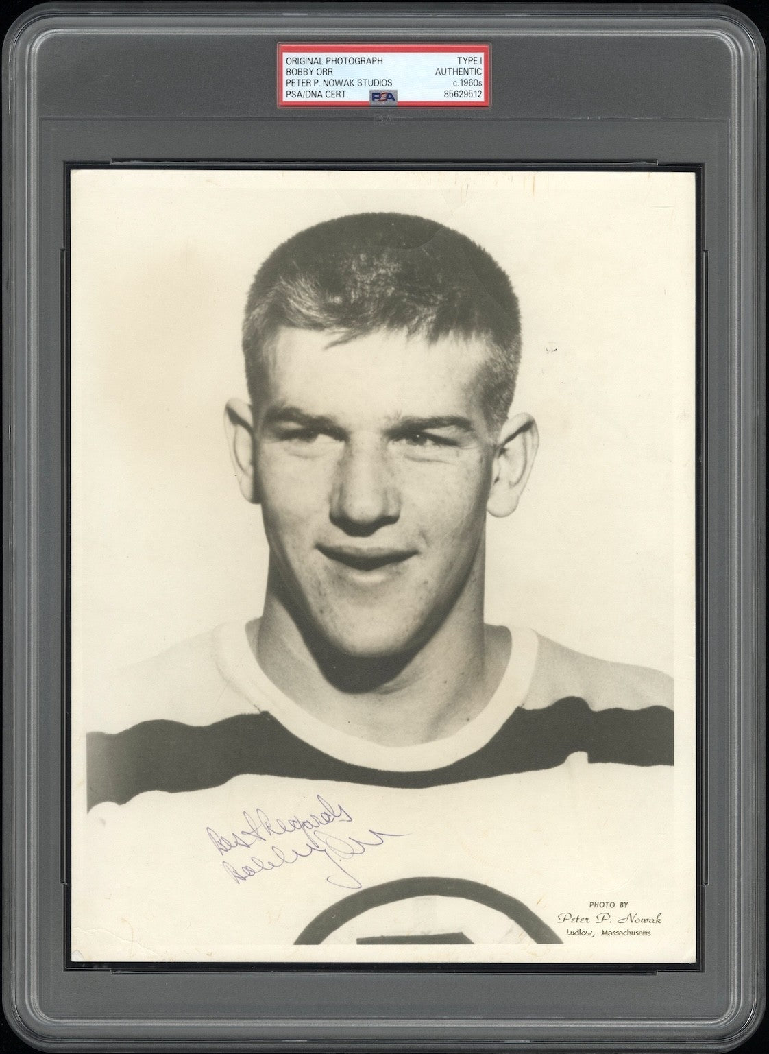 Bobby Orr 1966 Pre-Rookie Type 1 Original Photo PSA/DNA & AUTO Image in Programs