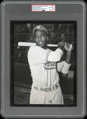JACKIE ROBINSON 1947 ROOKIE TYPE 1 ORIGINAL PHOTO PSA/DNA BOND BREAD CARD IMAGE
