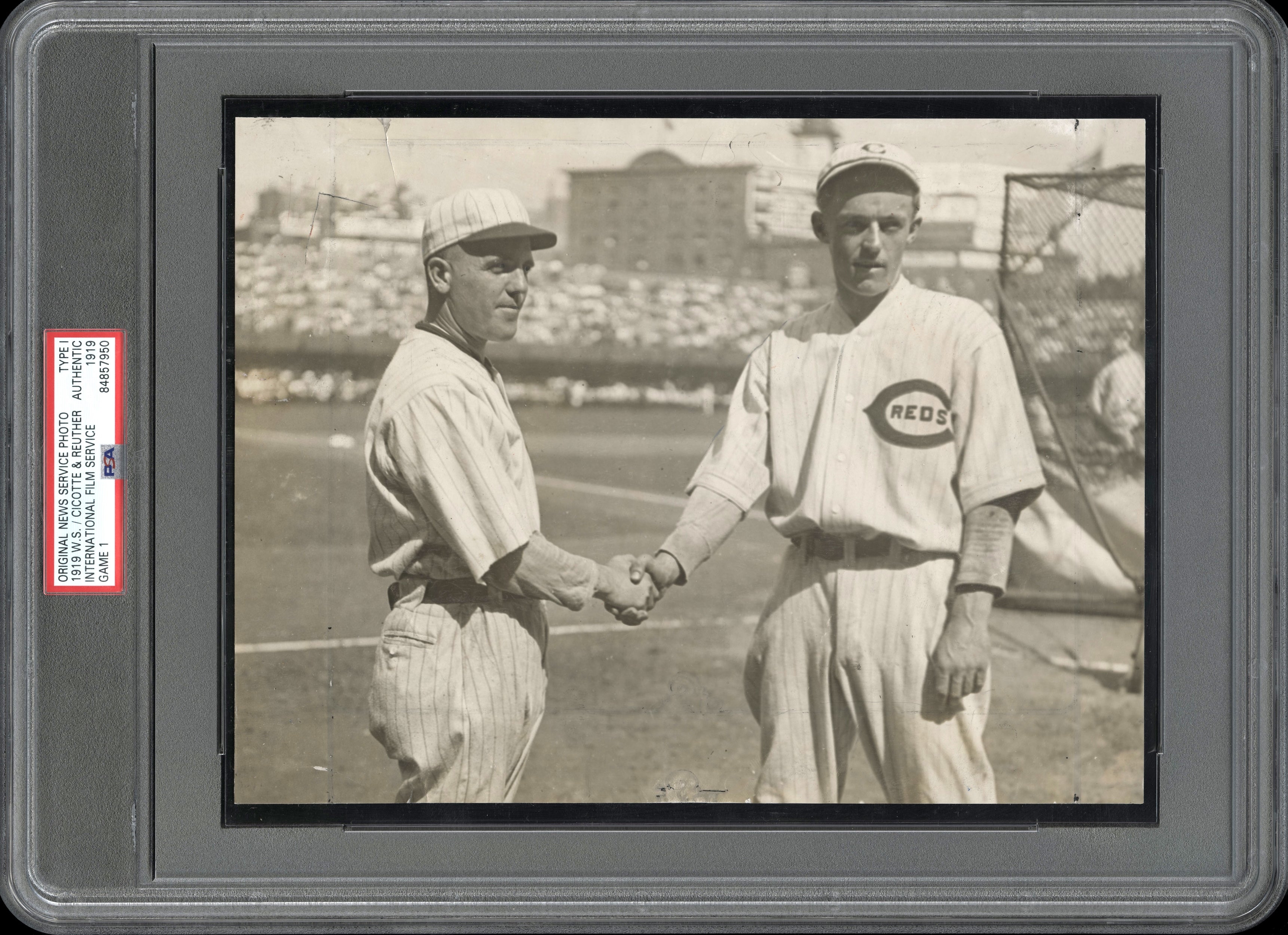 Ed Cicotte 1919 Black Sox World Series Type 1 Original Photo PSA/DNA RARE Game 1 "The Fix is in"
