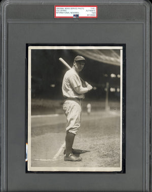 Lou Gehrig 1929 Type 1 Original Photo PSA/DNA *Perfect Pose w/Bat*