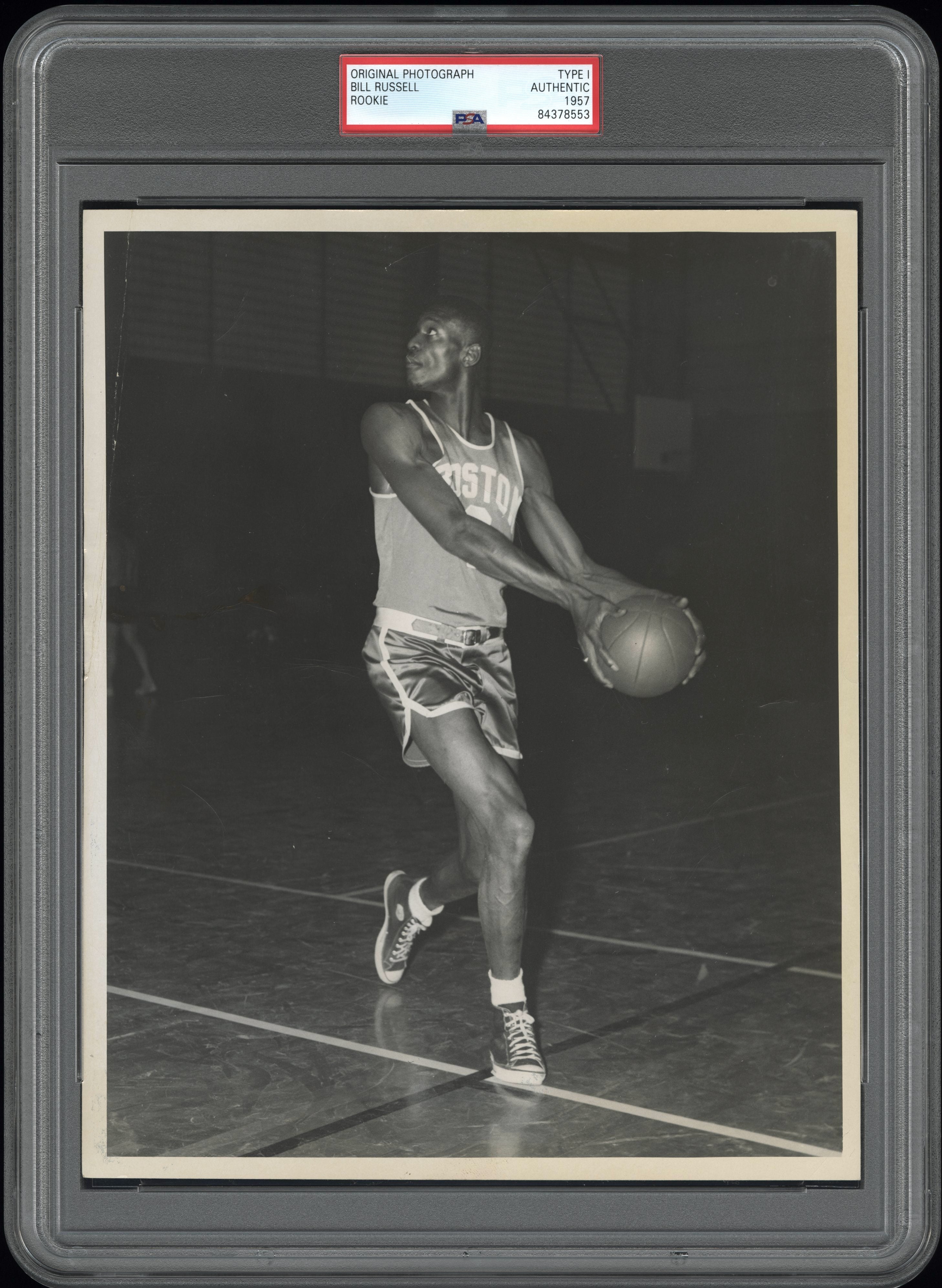 Bill Russell 1957 Rookie Type 1 Original Photo PSA/DNA **Very close to his NBA Debut**