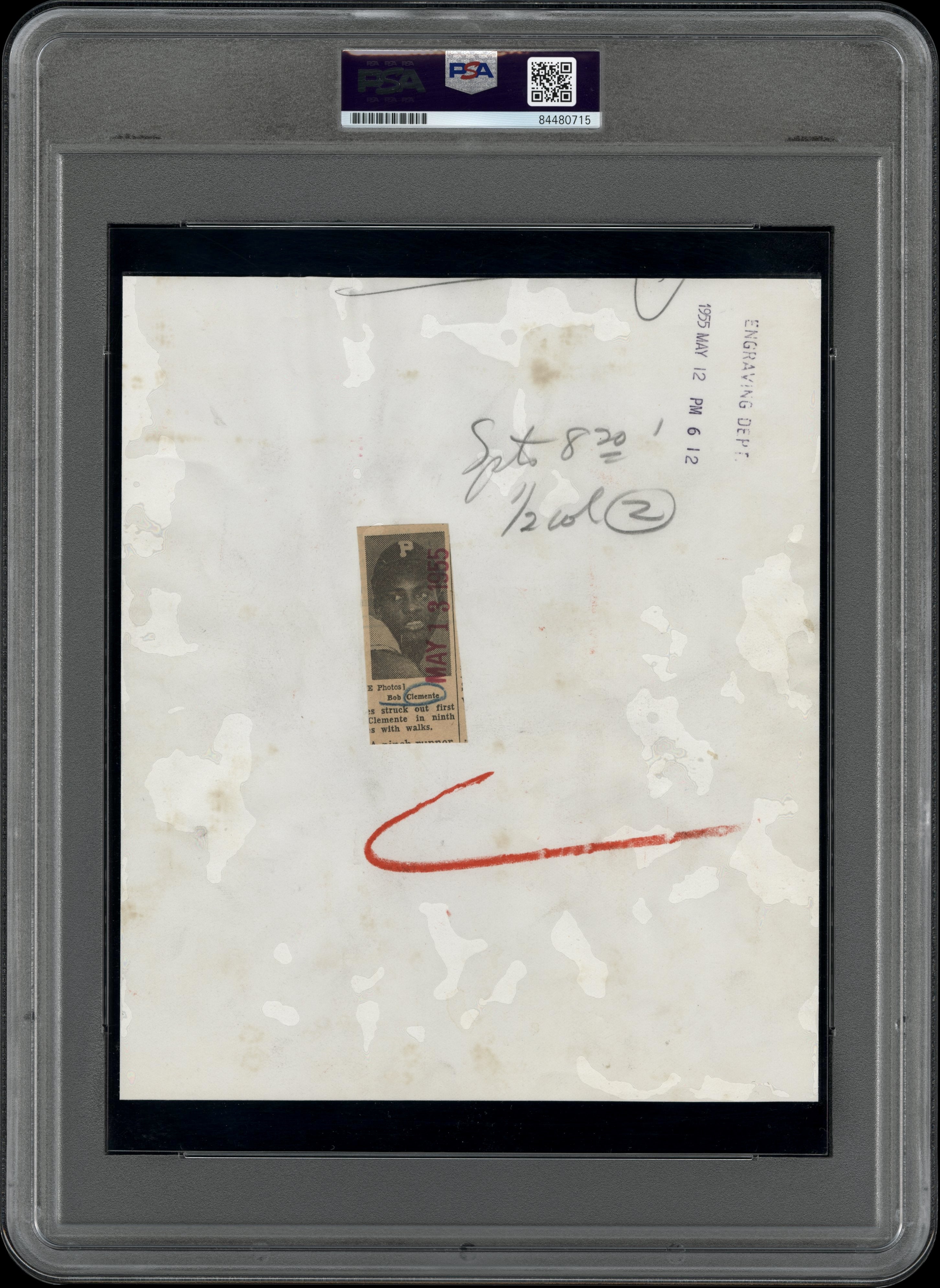 Roberto Clemente 1955 Type 1 Original Photo PSA/DNA **Early Rookie Image**
