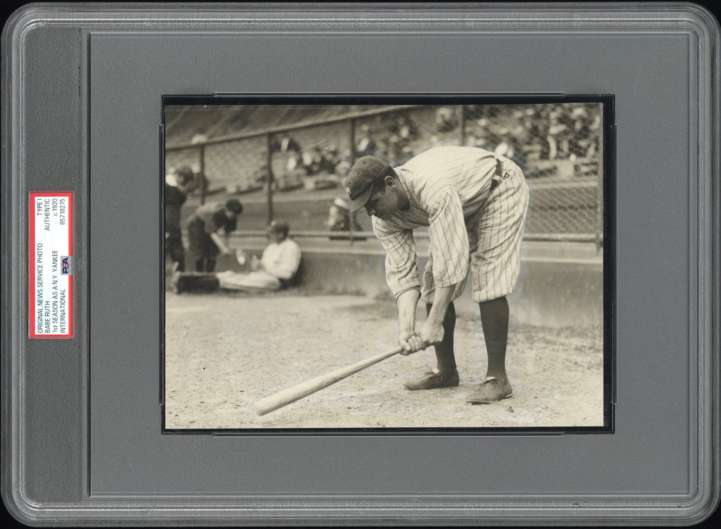 Babe Ruth 1920 Type 1 Original Photo PSA/DNA *1st Season w/Yankees*