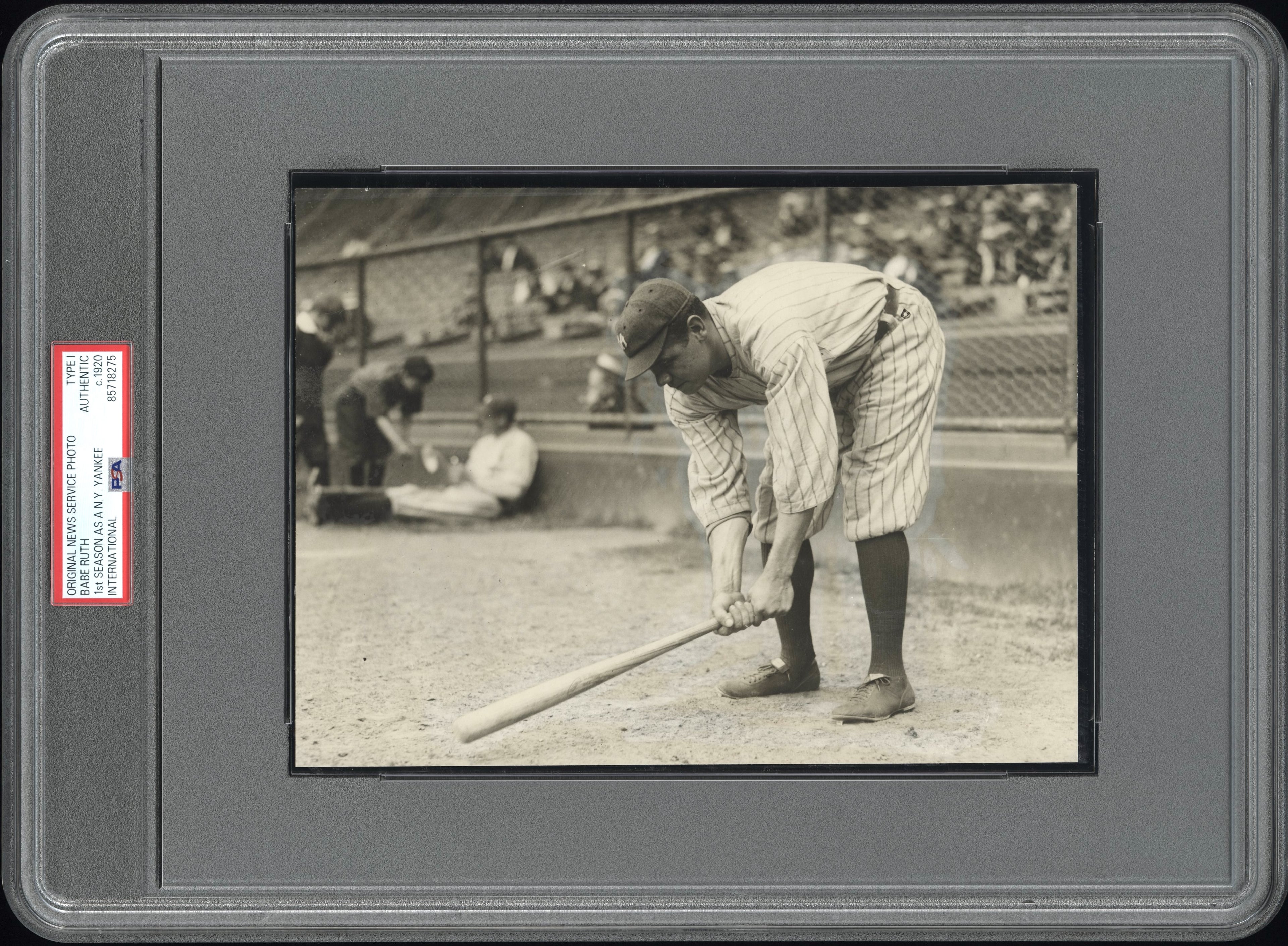Babe Ruth 1920 Type 1 Original Photo PSA/DNA *1st Season w/Yankees*