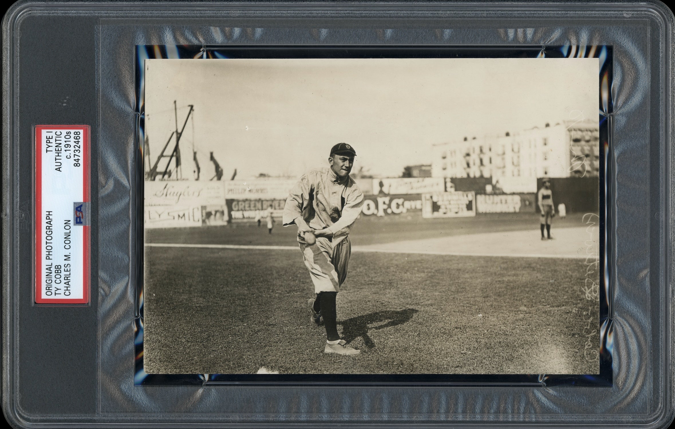 Ty Cobb 1910 Detroit Tigers Type 1 Original Photo PSA/DNA *Charles Conlon*