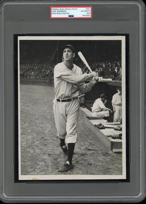 Hank Greenberg 1938 Detroit Tigers Jewish Type I Original Photo PSA/DNA