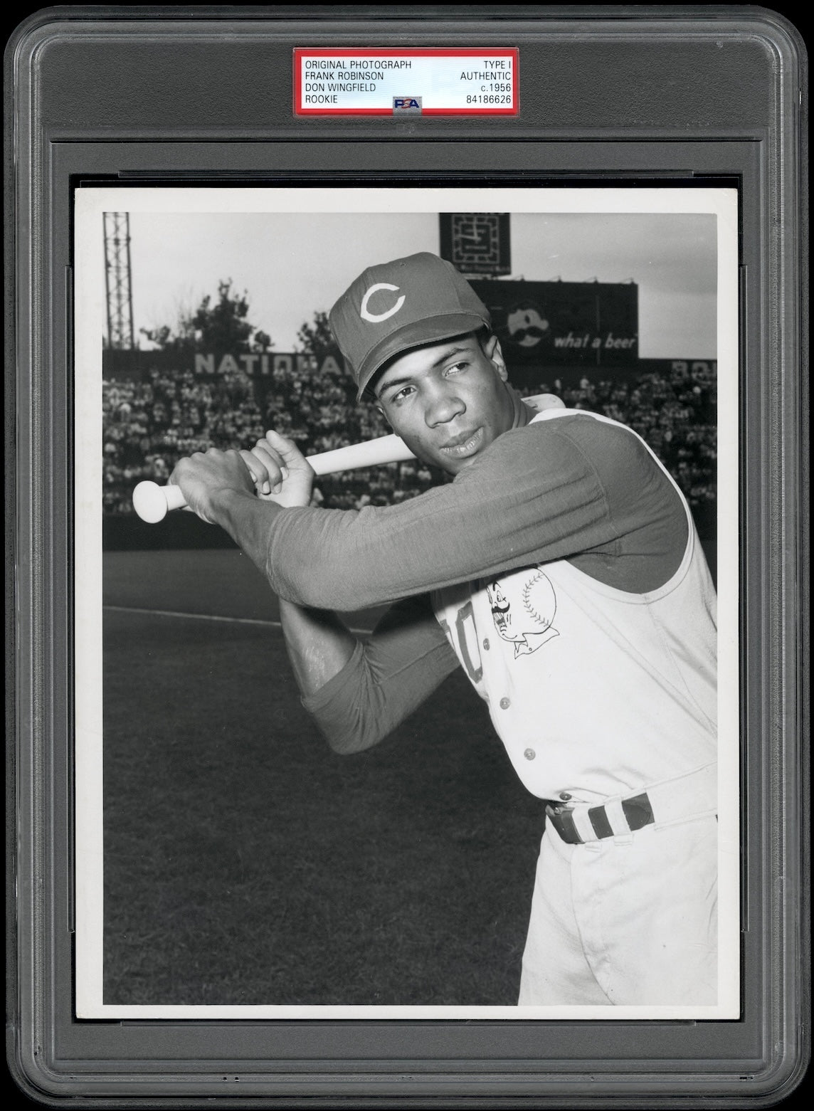 Frank Robinson 1956 Rookie Reds Type 1 Original Photo PSA/DNA Don Wingfield