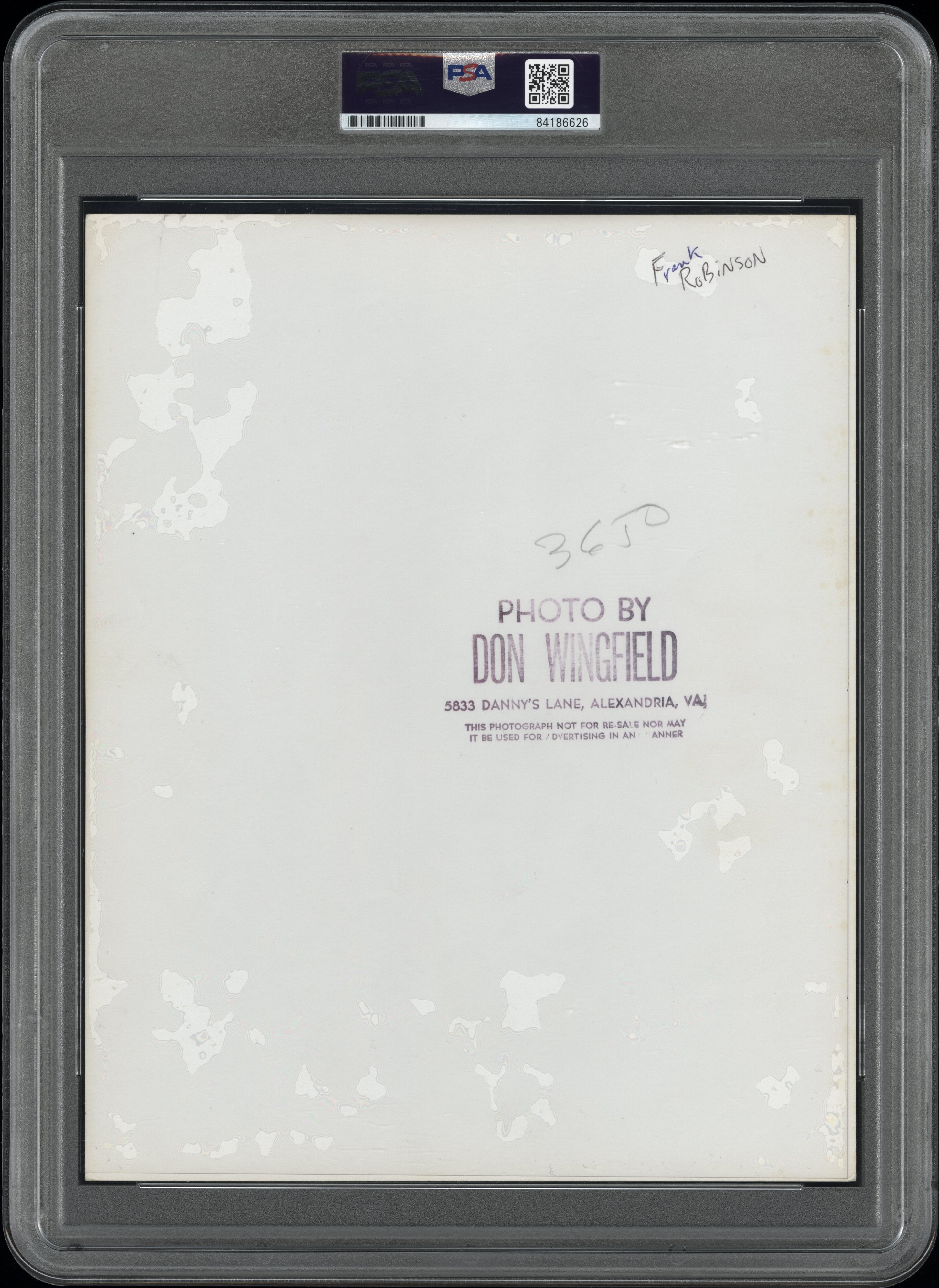 Frank Robinson 1956 Rookie Reds Type 1 Original Photo PSA/DNA Don Wingfield