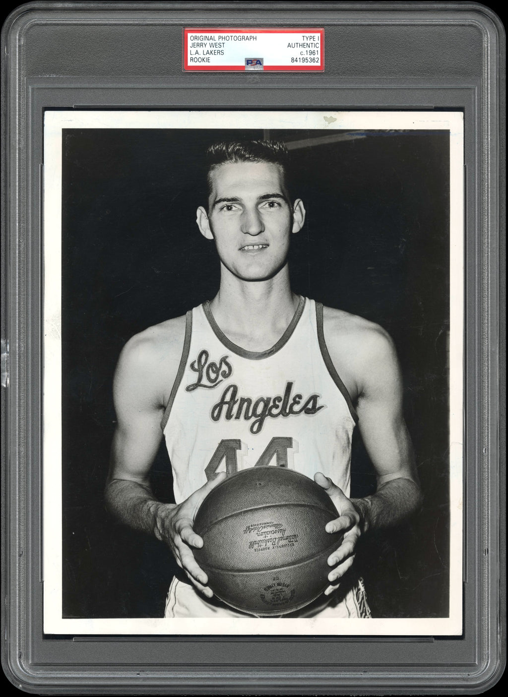 Jerry West 1960 LA Lakers Type 1 Original Photo PSA/DNA *Pre-Season Rookie Image*