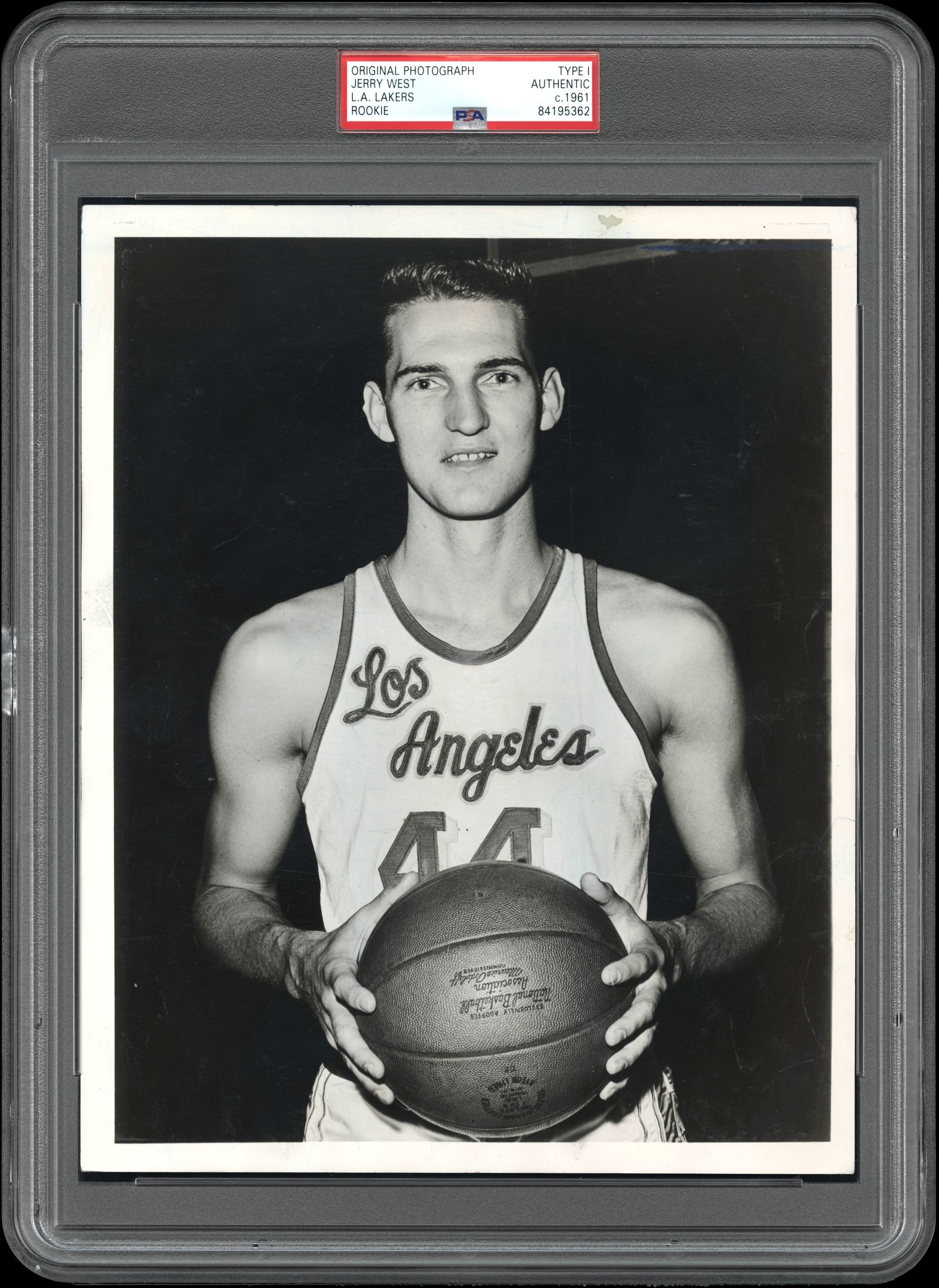 Jerry West 1960 LA Lakers Type 1 Original Photo PSA/DNA *Pre-Season Rookie Image*