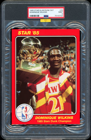 Dominique Wilkins 1984-85 Rookie Star Slam Dunk Supers PSA 9 Extremely High-End