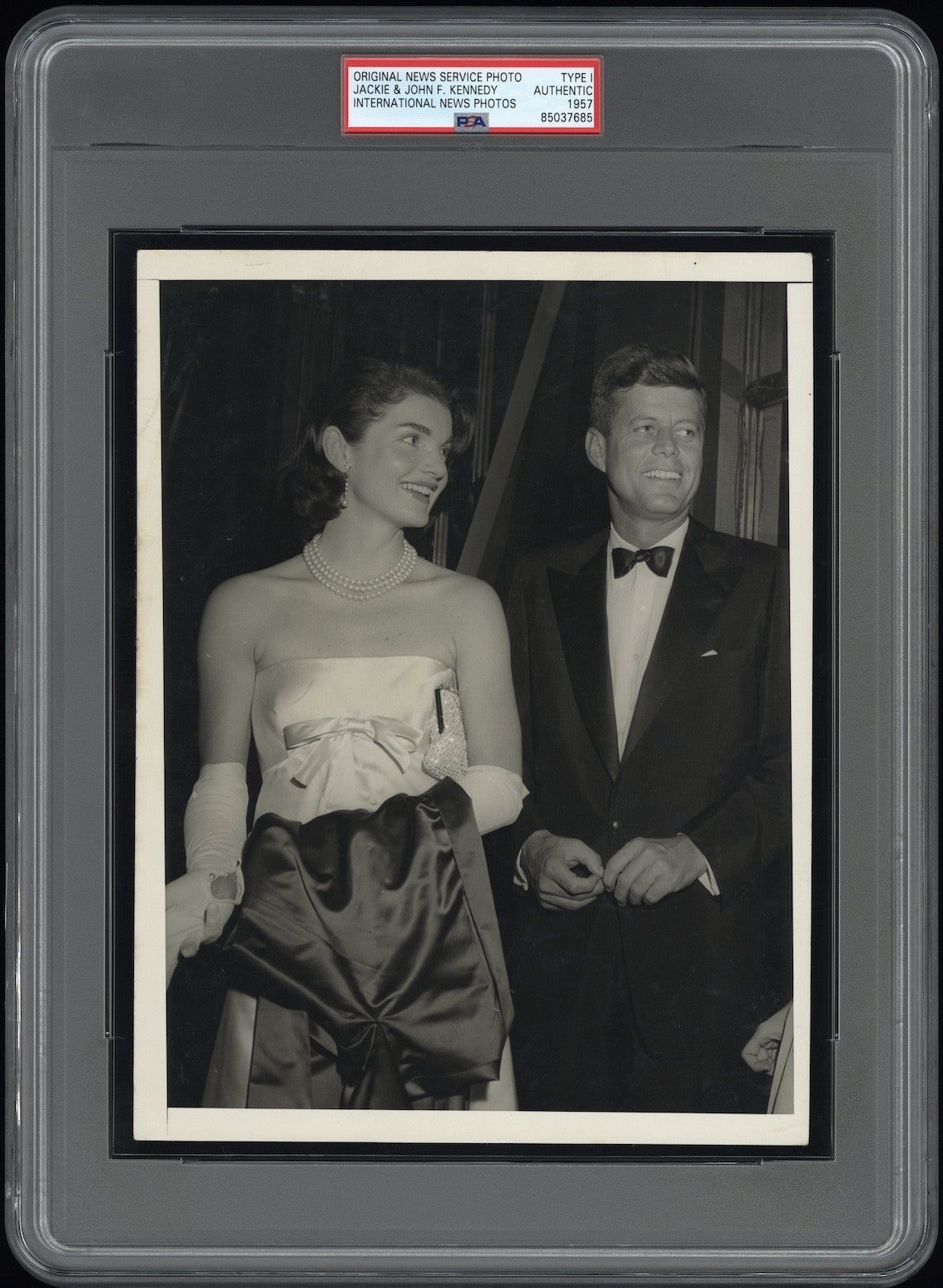 John F Kennedy & Wife Jackie 1957 POTUS Type 1 Original Photo PSA/DNA