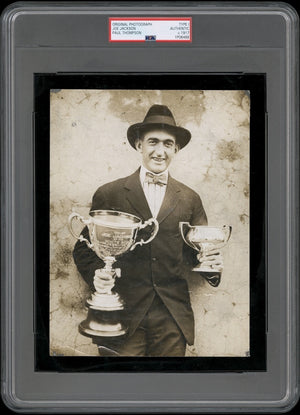 Shoeless Joe Jackson 1917 Type I Original Photo PSA/DNA Paul Thompson w/Trophies