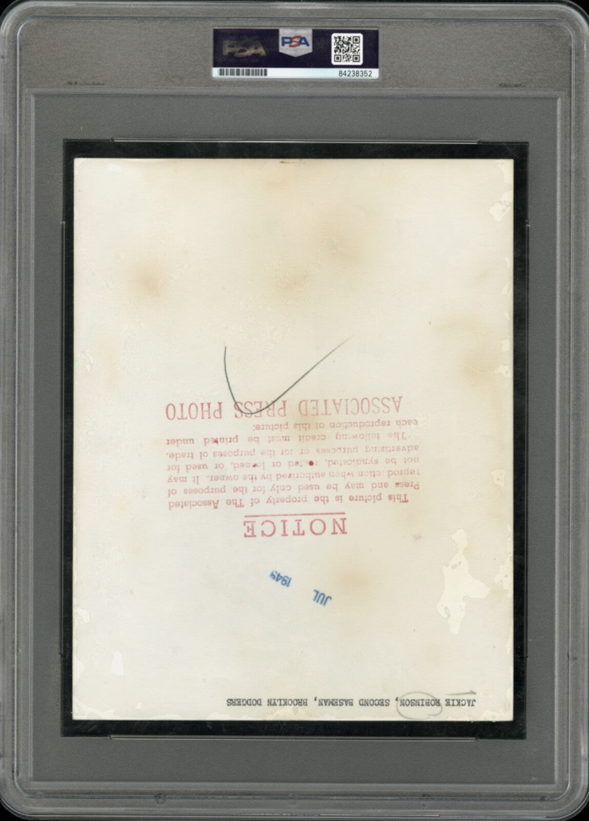 Jackie Robinson 1947 Rookie Type I Original Photo PSA/DNA *Pro Debut April 11th*